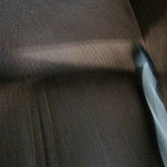 COACH Striped Wristlet  Bag with Tan Strap - Picture 4 of 5